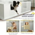 thumbnail image 5 of PawHut Whelping Box for Dogs, Dog Whelping Box with Waterproof Pee Pad & Adjustable Door for Small, Medium & Large Breed Dogs, 65" x 31.5", 5 of 10