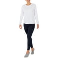 thumbnail image 2 of Time and Tru Women's Long Sleeve Core T-Shirt, 2 of 5