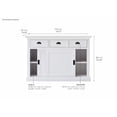 thumbnail image 2 of NovaSolo Halifax Sliding Door Buffet in Pure White, 2 of 9