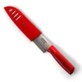 thumbnail image 2 of Gibson Everyday 6 in. Grantville Santoku Knife with Sheath, Red & Green - 4 Piece, 2 of 5