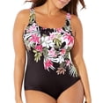 thumbnail image 2 of Travelwant U-neck Women's One Piece Swimsuit Retro Plus Size Bathing Suit Conservative Monokini Swimwear, 2 of 7