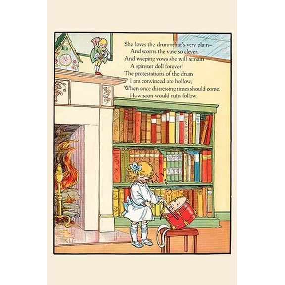 Loves The Drum-Fine Art Canvas Print (20" x 30")