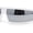 White - Silver Mirror, variant on Robotic Futurism Streamline Wrap Arm Rectangular Plastic Sunglasses All Black