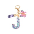 thumbnail image 2 of Ziurtnc Butterfly Initial Letter Keychain Pendant Exquisite Practicality Backpack School Bag Decoration Purple Alphabet Keychain for Girls Women, 2 of 8