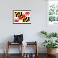 thumbnail image 3 of Art.com Maryland - State Flag Art Print by Lantern Press, Brown Frame Wall Art, 29" x 21", 3 of 5