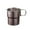 Light Pink, variant on Riforla With Lid Cup Sleeve Collapsible Coffee Cup 9.5 OZ 280ml Stainless Steel Foldable Handle Folding Camping Cup Leak Proof Portable Cup Travel Mug with Lids for Hiking Silver Vintage Purple A