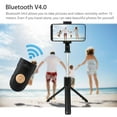 thumbnail image 2 of Kit de Perche à Selfie 2 en 1 - Perche à Selfie Extensible Trépied Téléphone Portatif Trépied Monopode avec Télécommande Bluetooth Obturateur, Universel pour iPhone 11 Samsung Android, Tous les Téléphones de 4.0 à 6.5 Pouces, 2 of 9