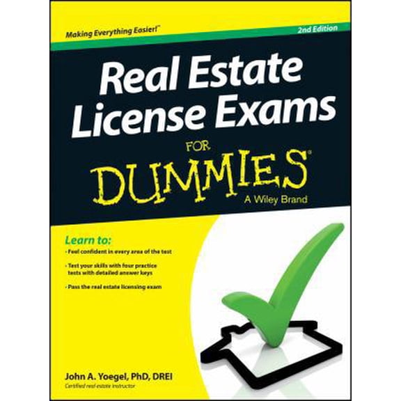 Pre-Owned Real Estate License Exams for Dummies: Second Edition (Paperback) 1118572831 9781118572832