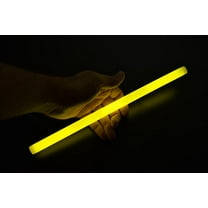 DirectGlow 10 Ct Yellow Jumbo 12 Inch Glow Sticks Bright Industrial Grade