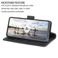 thumbnail image 5 of For Samsung Galaxy S24 Plus Phone Case, Ebizware Galaxy S24 Plus RFID Blocking Leather Wallet Case for Women Men with Card Holder Slots and Lanyard Magnetic Flip Kickstand Cover [Black], 5 of 9