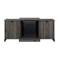 thumbnail image 2 of 60" Classic Tiered Top Fireplace TV Console - Slate Grey, 2 of 6