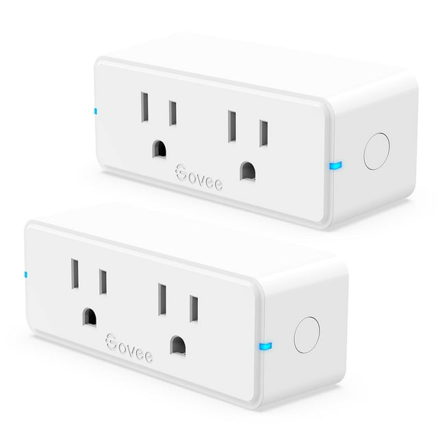 Smart Plug Govee, doble toma WiFi Bluetooth de 15 A, paquete de 2