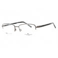 thumbnail image 3 of Chesterfield Full Rim Rectangular Matte Gray Eyeglasses, 3 of 4