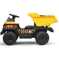 thumbnail image 5 of 12V Battery Kids Ride On Dump Truck with Electric Bucket - Color: Yellow, 5 of 5