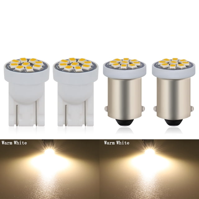 Luz LED para instrumentos de coche nueva DC/AC6V T10 BA9S 2016 9SMD luz de matrícula no polar luz de caja de coche