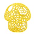 thumbnail image 2 of Small Fish Tank Decorations, Fish Tank Decorations, Aquarium Decorations, Honeycomb Decorations, 3.5X3.5 Inch Yellow Mushroom Shaped Hollow Ornament, Smooth Edge Hideout Suitable, 2 of 7