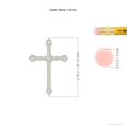 thumbnail image 5 of ANGARA Natural Diamond Budded Cross Pendant in 14K Yellow Gold for Women (Size-2.4mm| Color-H| Clarity-SI2) | April Birthstone, Anniversary, Jewelry Gift for Women | Natural Diamond Necklace, 5 of 9