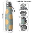 thumbnail image 3 of Modern 29oz Stainless Steel Insulated Thermos with Tea Filter, 360° Printed Travel Bottle, Leakproof BPA-Free Flask with Anti-Slip Base, 304 Inner & 201 Outer, Vacuum Cup, 3 of 6