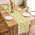 thumbnail image 3 of Yellow Flowers Table Runner - 90 Inch Long, Kitchen Dining Table Runner Dresser Scarves, Rustic Floral Leaves Garden Country Farmhouse Decor for Coffee Tables Wedding Party Banquet, 3 of 8