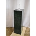 thumbnail image 4 of Pedestal For Artwork, Modern Dark Green and Black Marble Stone 12" x 12" x 39"H, 4 of 9
