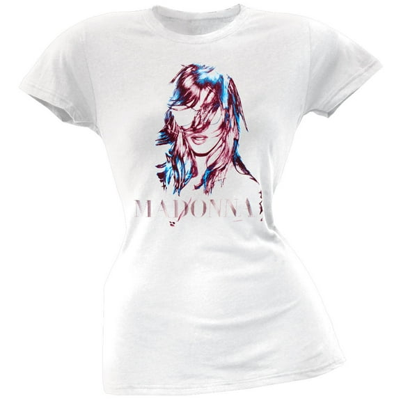 Madonna Women's Juniors Photo Short Sleeve T Shirt