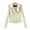 White, variant on felwors Women's Faux Leather Motorcycle Jacket - Zip-Front Casual Outerwear Yellow, L