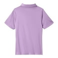 thumbnail image 4 of HAJWOH Kids Girls Polo Uniform Shirts Short Sleeve Top Casual Button Down Tennis T-Shirts 2025 New with Collar Polo Shirts Athletic Clothes Light Purple 7-8 Years, 4 of 6
