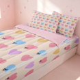 thumbnail image 2 of Erosebridal Cartoon Hearts Zipper Full Size Comforter Sets with Fitted Sheet and 2 Pillowcases, Kawaii HeartZipper Bedding Set, Pink Reversible, Peach Heart, Pink Reversible, 2 of 7