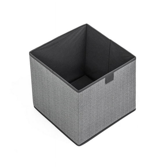 Nvzi-a Storage Bin Cubes, Collapsible Fabric Folding Organizer Basket Boxes for Nursery, Playroom, Kids, Living Room 11.81*11.81*11.81inch (Gray)