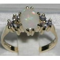 thumbnail image 2 of LBG 10k Yellow Gold Natural Opal and Tanzanite Womens Promise Ring - Size 9.5, 2 of 4