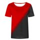 thumbnail image 4 of Camiseta de Manga Corta de Cuello Redondo Impresa Casual de la Moda de las Mujeres, Poliéster Ligero para el Uso Diario, 4 of 8