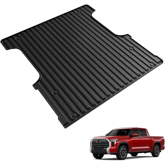 HUANG Truck Bed Mat for 2022-2026 Toyota Tundra (5.5FT Bed), TPE All-Weather Liner