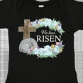 thumbnail image 4 of Inktastic Easter He Has Risen with Cross and Flowers Boys or Girls Baby Bodysuit, 4 of 5