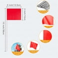 thumbnail image 3 of WUSUOWEI 50 Pcs Drapeaux de Marquage Rouges,4x5inch,Drapeau d'Arrosage d'Irrigation avec Piquet en Fil d'Acier de 15 Pouces,Petits Drapeaux Marqueurs de Durabilité pour Cour,Industriel,Aménagement Paysager,Construction et Arpentage, 3 of 9