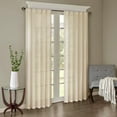 thumbnail image 7 of Madison Park Harper 2-Piece Solid Crushed Curtain Panel Pair in Cream, 42"x84", 7 of 7