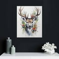 thumbnail image 4 of COMIO  Deer Decor Christmas Decorations Christmas Reindeer Wall work Holiday Bedroom Wall Decor&nbsp;Canvas Poster Deer Picture Wall Decor for Living Room Office Decorations, 4 of 4