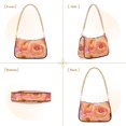 thumbnail image 7 of FORMRS Womens Shoulder Bag with Chain Strap Clutch Purse Cute Tote Handbag, Pink Flowers, 7 of 7