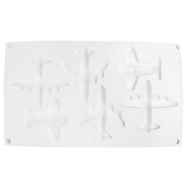 Molde de chocolate NikouMX silicona para pastel forma de avión 6 rejillas