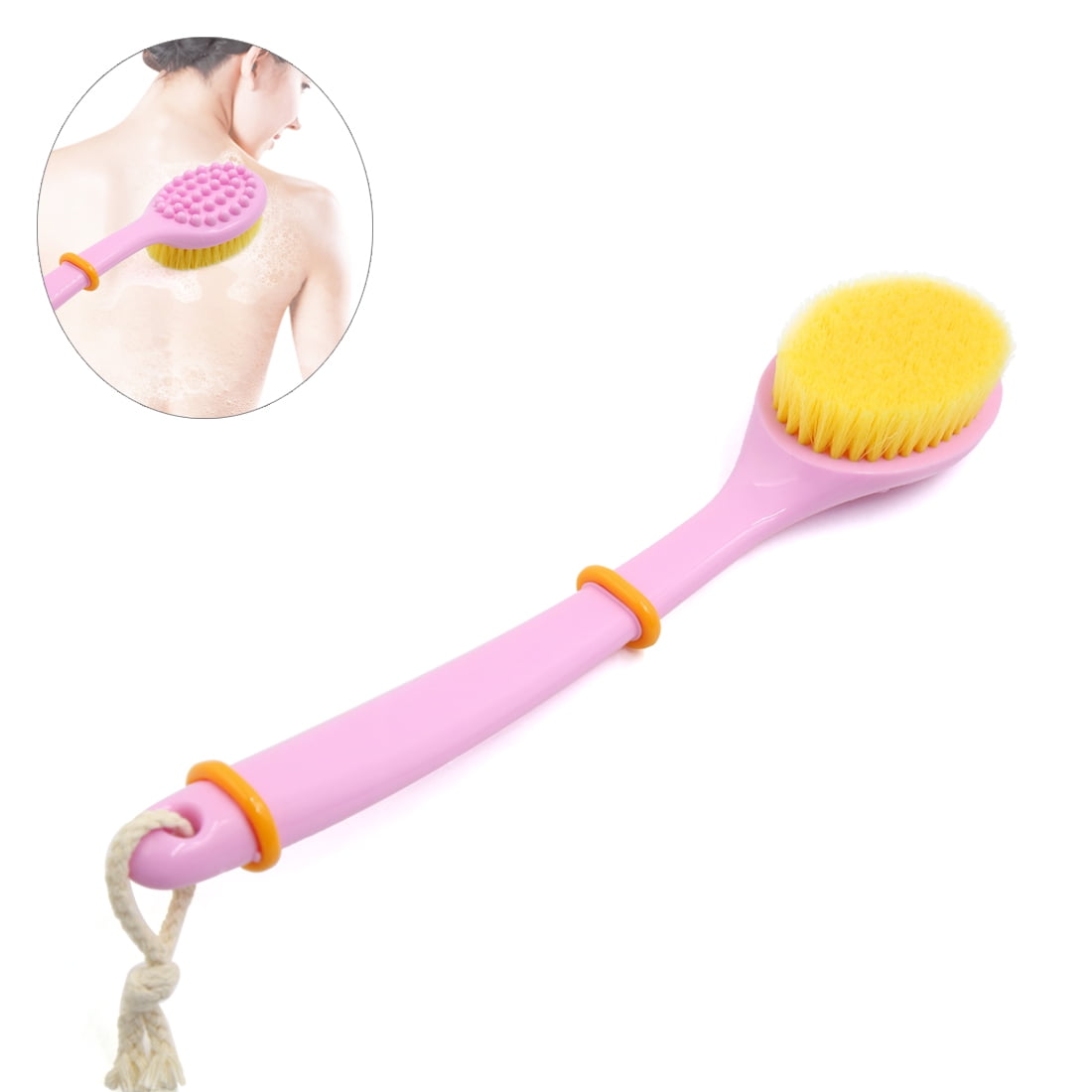 Soft Bristle Long Handle Bath Body Brush for Shower Back Scrubber