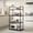 Black-4, variant on LiUMX 4-Tier Plastic Storage Shelving Unit for Garage Storage, Pantry, Kitchen, Bathroom - 31.4"W x 16.5"D x 8.6"H, White, 1-Pack