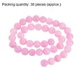 thumbnail image 3 of 38 Pcs 10mm Natural Stone Beads Round Gemstone Beads for DIY Bracelet Necklace Jewelry Making Deep Pink, 3 of 4