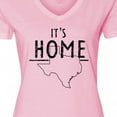 thumbnail image 4 of Inktastic Its Home- State of Texas Outline Distressed Text Women's V-Neck T-Shirt, 4 of 5