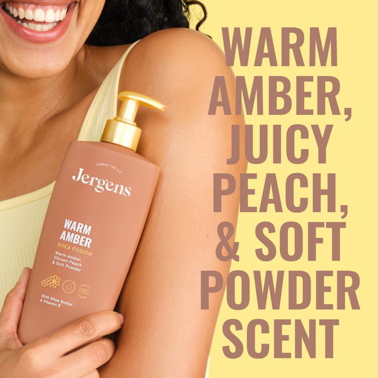 Jergens Shea Fusion Warm Amber Body Lotion, 14 fl oz photo 3