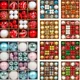 thumbnail image 2 of Juego de 44 bolas navideñas para decoración de árbol de Navidad, bolas variadas, adorno colgante, decoración navideña 2025, regalo de Navidad, 2 of 5