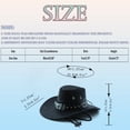thumbnail image 3 of OJSFQUFP Cowboy Hat for Women and Men with Shapeable Wide Brim Cattleman Western Hats for Cowboys, 3 of 7