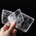 thumbnail image 4 of MATROOY 1x Natural White Rough Selenite Crystal Slab Transparent Gypsum Specimen-8~10cm（75~95g）, 4 of 9