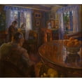 thumbnail image 3 of Thorvald Erichsen 22x20 Black Modern Framed Museum Art Print Titled - Interior (1901), 3 of 5