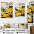 thumbnail image 4 of Designart "Yellow And Green Pastoral Bold horizon V" Countryside Floater Framed Canvas Art Print, 4 of 7