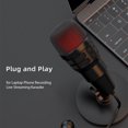 thumbnail image 3 of USB Condenser Microphone Plug and Play Gaming Mic for Laptop Phone Recording Live Streaming Karaoke 180 Degrees Rotatable Dynamic RGB Lighting Effects Capacitor Microphone 5/8'' Thread Interface, 3 of 9