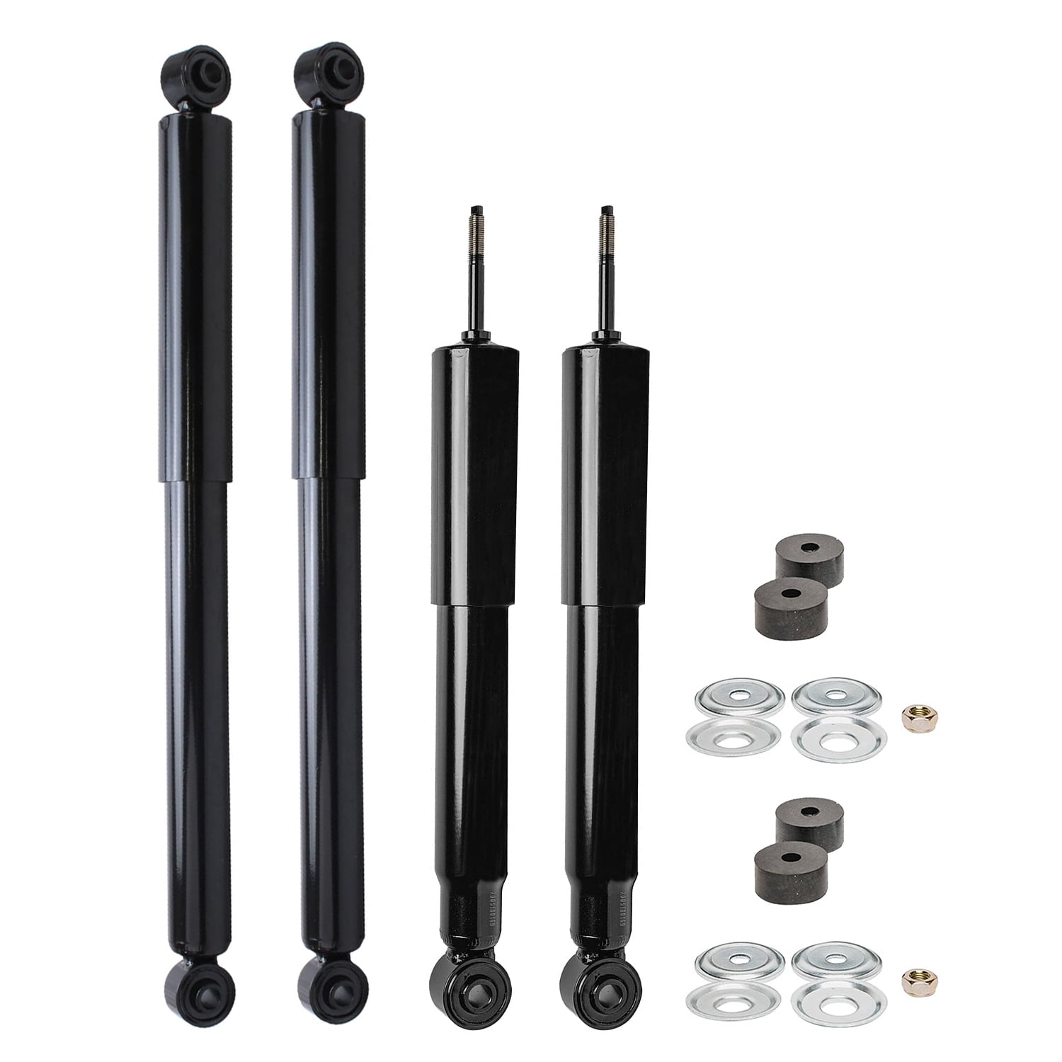 Detroit Axle - 4WD Front End Kit for Chevy Silverado GMC Sierra 1500HD 2500 HD [8-Lug] Upper Control Arms Wheel Bearing Hubs CV Axles Ball Joints Sway Bars Tie Rods Front Rear Shock Absorbers